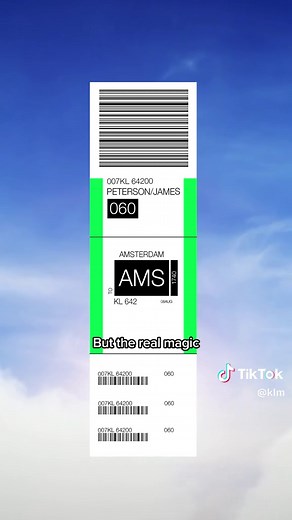Stamped and scanned, ready for takeoff! ✈️🏷️ #KLM #RoyalDutchAirlines #Baggage #BaggageTag