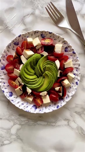 Avocado and Tomato Salad with Balsamic and Mozzarella by @lidiabastianich from Lidia’s From Our Family Table To Yours. I am a huge fan of Lidia and have watched her shows and videos (many of them on repeat) and have seen Grandma Erminia lovingly taste what Lidia cooks. I have seen her grandkids grow up in these videos. So, I was really looking forward to her new cookbook. Lidia says in the introduction that sharing food brings the best in people. She is so right, don’t you think? This book has 1