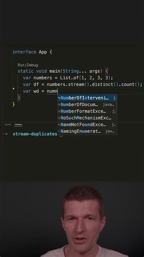 Detecting Duplicates in a Stream #java #shorts
