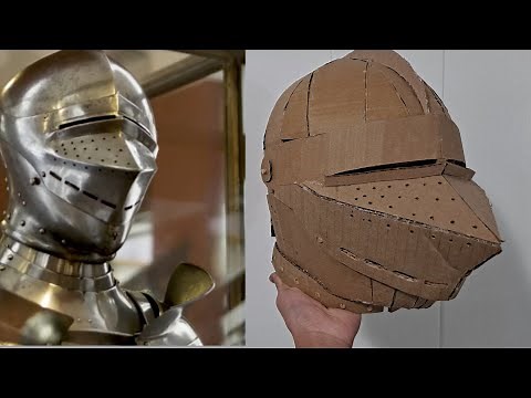 How To Make A Cardboard Knight Helmet (German style)