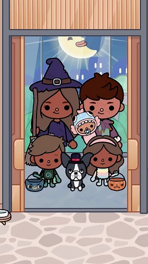 Trick or Treating Fun with the Kids! 🎃🍬 | Halloween at Toca Boca World
