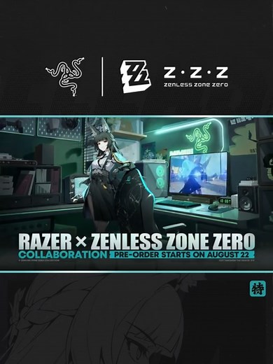 Step into New Eridu as Miyabi and cut through the chaos. Gear up with the new Razer | Zenless Zone Zero collection featuring the Razer Iskur V2 X, Razer BlackWidow V4 X, Razer Cobra, and Razer Gigantus V2 Medium. Pre-order at rzr.to/zzz — link in bio. @Zenless Zone Zero #Razer #ZZZero #RazerZZZ