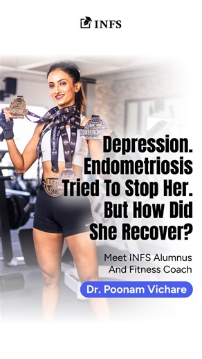 INFS | Nutrition & Fitness Certification on Instagram: "From losing her father to cancer, battling depression, and endometriosis surgery... to winning 4 Gold Medals and the Overall Championship Trophy at ICN, Dr. Poonam Vichare proves that with willpower, the sky is the limit. 🙌✨ Today, Poonam is also an INFS Faculty, teaching the very science that changed her life 🌱 All thanks to INFS 🎓 Your transformation can become your career with the INFS 2026 Health Blueprint. Comment “FIT” to get the d