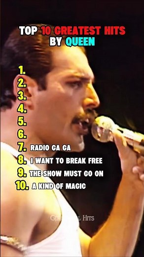Top 10 Greatest Hits by Queen 👑 | #nostalgia #music #80s