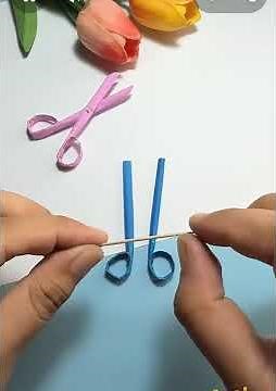 ✂️ DIY Miniature Paper Scissors | Easy Tiny Paper Craft Tutorial