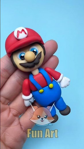 Making Mario with Clay #coldporcelain #art #marioart #diy #supermariobros #mariobros