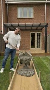 Turning an empty yard into a luxury koi pond oasis in 60 seconds