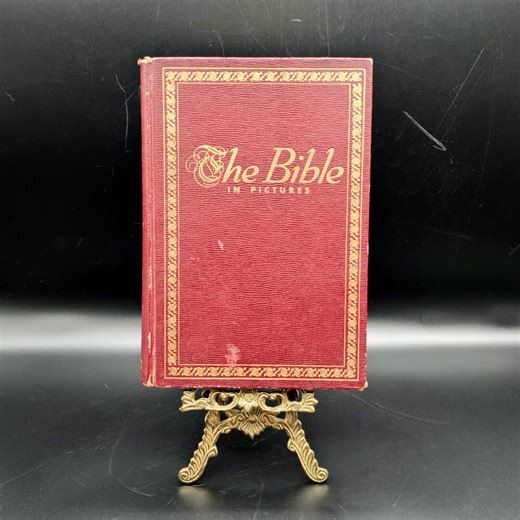 The Bible in Pictures (1952) – Vintage Illustrated Hardcover Bible, Mid-century Religious Book, Faith Decor - Etsy Canada