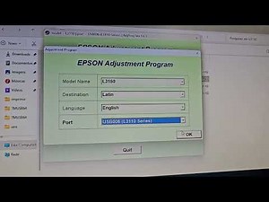 Como Desbloquear a Impressora Epson L3110, Almofadas cheias, reset, desbloqueio. Serve para L3150.