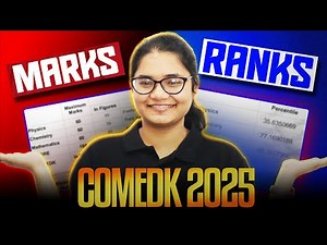 COMEDK 2025 Rank vs Marks Explained 📊 | Know Your Target 🎯