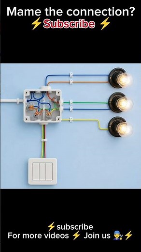 Junction Box Connection Wiring 👨‍🔧 ⚡🔌#viral #electrician