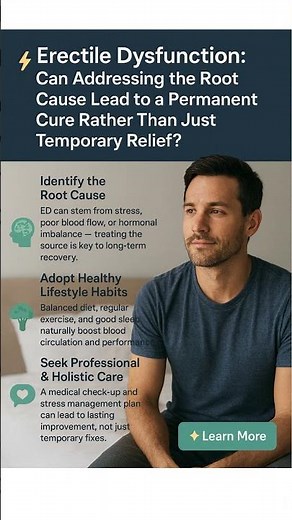 Erectile Dysfunction Can Treating the Root Cause Offer a Permanent Cure #shorts #trending #viral