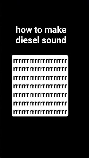 how to make diesel sound