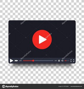 Video Player Frame Video Player Interface Screen Video Player Frame