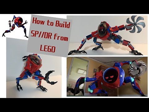 How to Build LEGO SP//DR (Peni Parker) from Spider-Man: Into the Spider-Verse; Movie Comparison