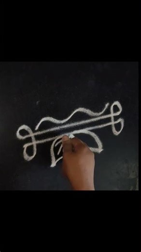 Simple Rangoli 🤏🌷🪔 Side boarders 🪔🌺#shortvideo