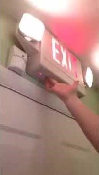 Testing the Emergency Lights on Lithonia Quantum Exit Sign