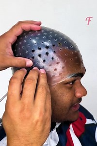 2.6M views · 5.9K reactions | Hairdresser uses a perforated cap to create a masterpiece | Fabiosa Life Stories | Facebook