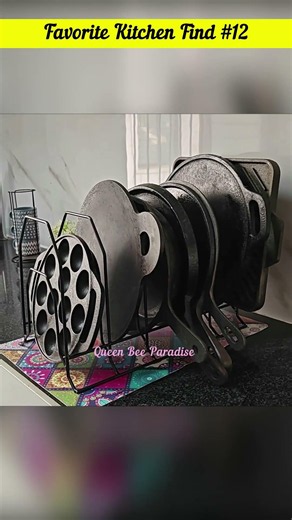 Heavy Duty Cookware Organizer | Perfect for Heavy Iron Cookware | Amazon Kitchen Finds