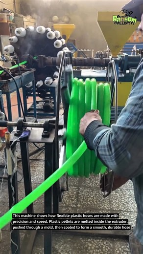 This Machine Turns Plastic Into Perfect Flexible Hoses | Satisfying Process