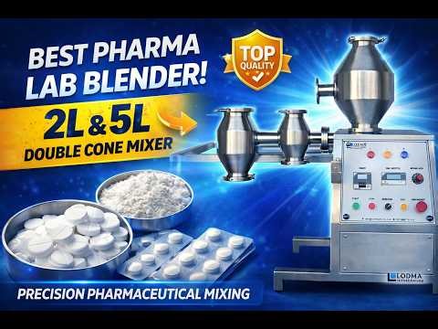 2 & 5 Liter Lab Double Cone Blender | Working, Features & Uses Explained