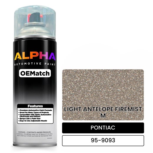 PONTIAC LIGHT ANTELOPE FIREMIST M 95-9093 | OEMatch Automotive Sprayca