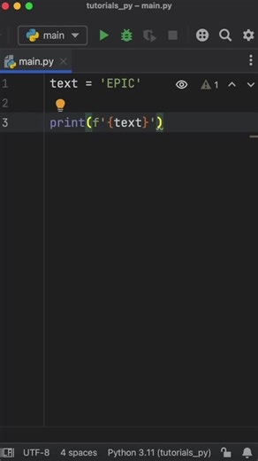 Python fstring hack #python #programming #hack #shorts #fyp #fyppppppppppppppppppppppp #coding