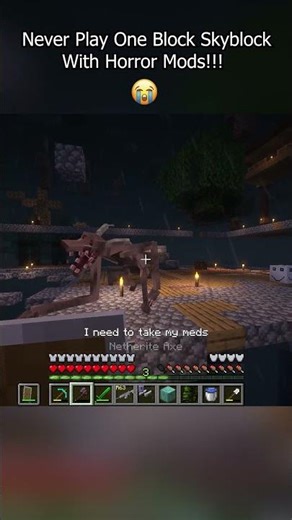 One Block Skyblock But Its ALL DWELLERS #minecrafthorror