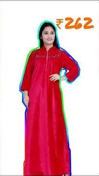 Velvet Night Dress | Winter Nightie #VelvetNightie #shorts #WinterNightwear #meesho