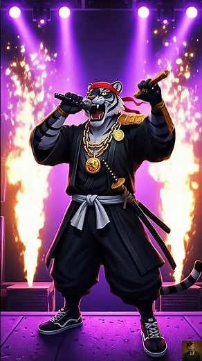 ANIMAL RAP: What If a Tiger Became a Rapper? #shorts