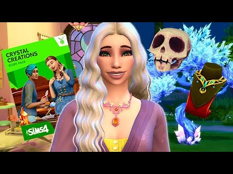 Let’s play with the crystal creations pack! // Sims 4 crystal creations stuff pack