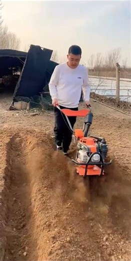 This Mini Tiller Makes Perfect Trenches in Minutes 😱 | Smart Farming Machine 2026