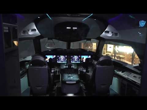 最新鋭 ボーイング787 初号機のコクピット。