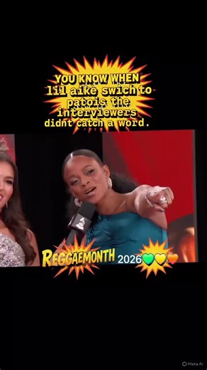 When Lil aike switch to her native language to shout out her family... #vybzkartelmusic #lilaike #jamaica🇯🇲 #reggae