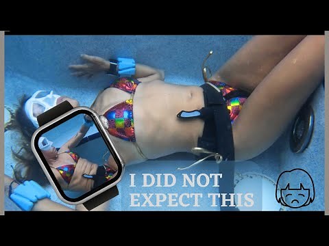 Static Apnea Underwater Breath Hold Practice 😔 Strong Contractions | Home Pool Spa