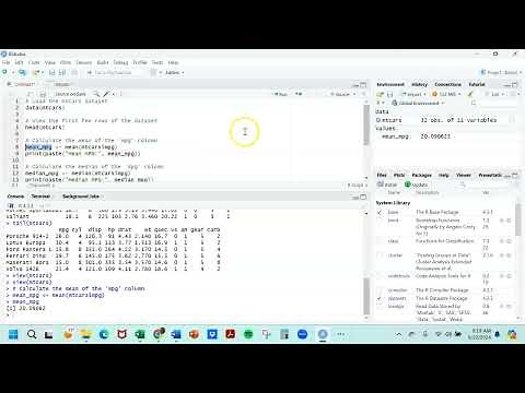 Gentle R #4: Basic Summary Statistics in R with R Studio