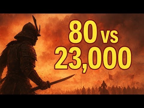 80 Samurai vs 23,000 Mongols Unbelievable Battle!