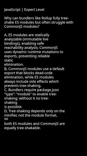 Why Bundlers Struggle with CommonJS Modules #Bundling #CommonJS #ESModules