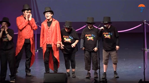 👀 Check out this fabulous video of our Adult students, with and without disability, from our inclusive musical theatre 🎭 classes performing at our debut MusicAll Theatre Showcase on December 3❣️👏 ⭐️A few spots remain in our classes - on Saturdays at GLADESVILLE or Sundays at FORESTVILLE from 4.45-6.15pm so don’t delay if you’d like to join one! 🌟 👇To express your interest fill in the form - link in the Comments! | Umbrella School of Music
