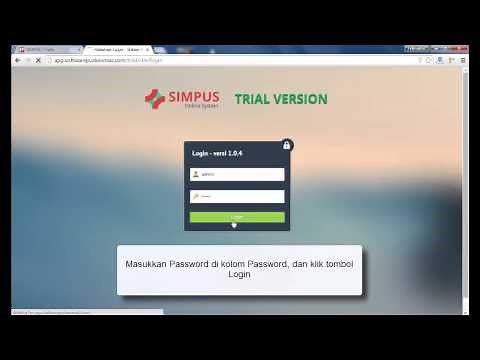 Tutorial Penggunaan SIMPUS - Login ke Aplikasi