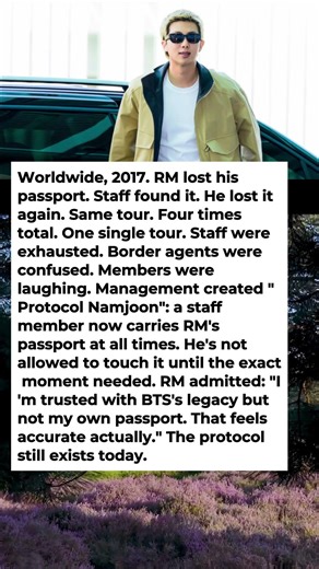 RM Once Lost His Passport 4 Times on One Tour and Staff Created a Special Protocol Just for Him