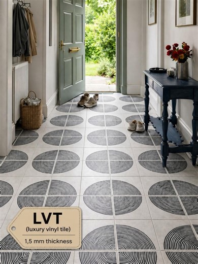 Modern Circle Pattern Floor Tile- Peel and Stick Vinyl Fooring - Etsy UK