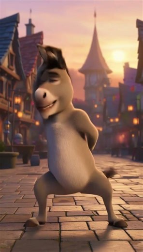 This Donkey Went Too Hard 💀 #shrek #dance #chaos