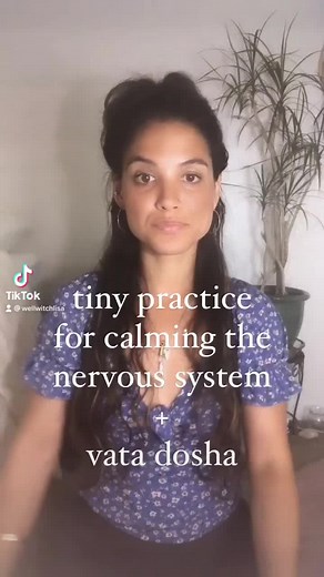 This is a practice from somatic therapy that I recommend to clients who are experiencing chronic Vata imbalance and nervous system dysregulation (along with an individually-tailored yoga practice & Ayurvedic dietary/lifestyle suggestions.) I remember discovering this practice from a highly-respected somatic therapist in 2017, and think, “This can’t work. It’s just too simple.” So I shrugged it off and moved onto the next. Only in the last 1.5 years have I really discovered the power of this prac