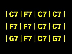 ギターレッスン C7 12Bar Slow Blues Backing Track BPM86 自宅練習用ブルースバッキングトラック