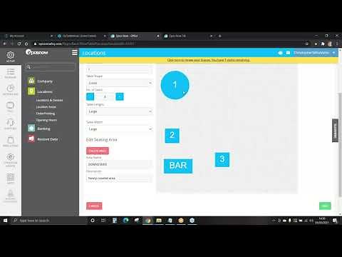 Epos Now Webinar - Table Set Up