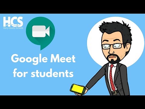 Google Meet for students - Tutorial