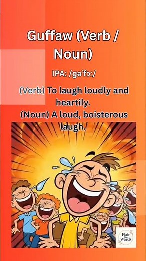 Why Guffaw and Laughing Are NOT The Same Thing