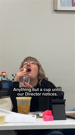 Step 1: Mission ‘Anything but a cup’ ✅ Step 2: Survive the director noticing 😂 Step 3: Still get work done 💪 #pmtslife #pmts #paulmitchelledu #pmtstulsa #paulmitchell | Paul Mitchell the School Tulsa