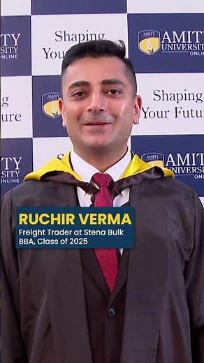 Amity Online BBA Review | Ruchir Verma | Class of 2025 🎓